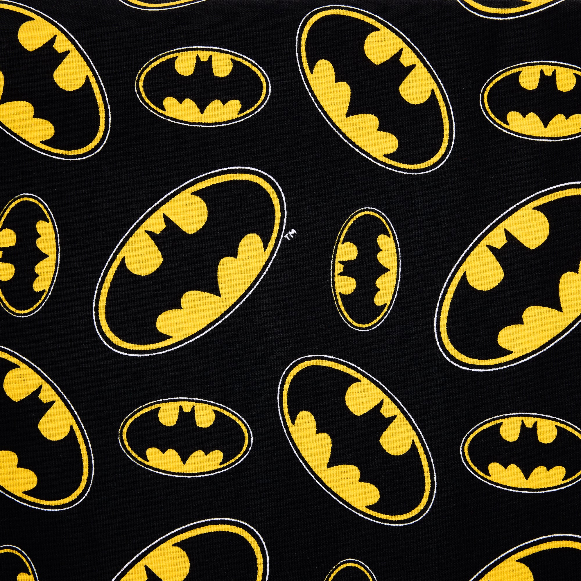 Camelot® Fabrics Batman™ Black & Yellow Sign Cotton Fabric